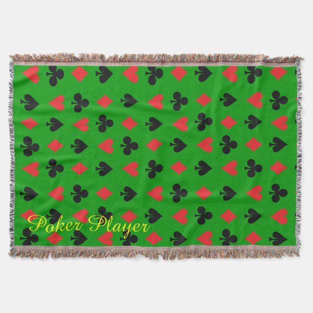 Manta Trajes de cartas de jugador de póquer (Anverso)