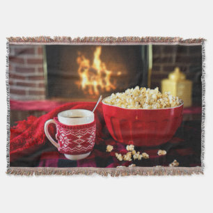 Manta Tratamiento de navidades - Popcorn y sidra calient