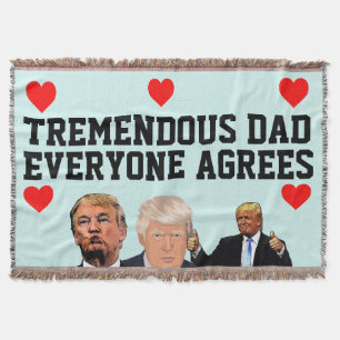 MANTA TREMENDO DAD DONALD TRUMP LANZA BLANKET