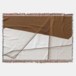 Manta Triángulo beige inclinado con sombra, estilo liso