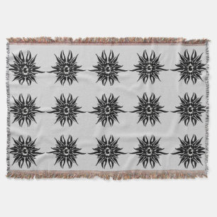 Manta Tribal Eye Throw Blanket