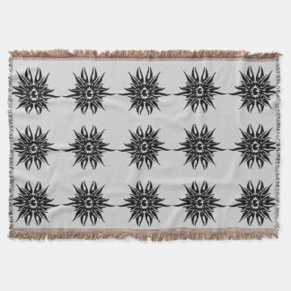 Manta Tribal Eye Throw Blanket