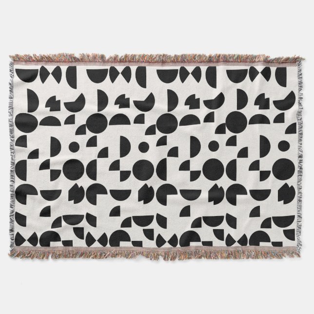 Manta Tribal geométrica elegante y blanco moderno (Anverso)
