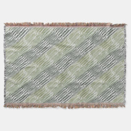 Manta Tribal Green Stripes Abstract Pattern