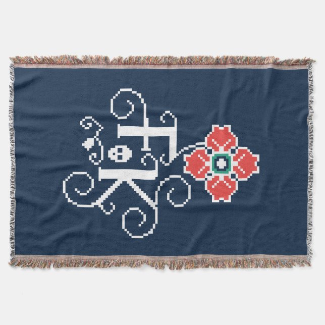 Manta Tributo floral de Frida Kahlo el | (Anverso)