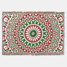 Trippy Hippie Groovy Boho Funky Navidad Mandala