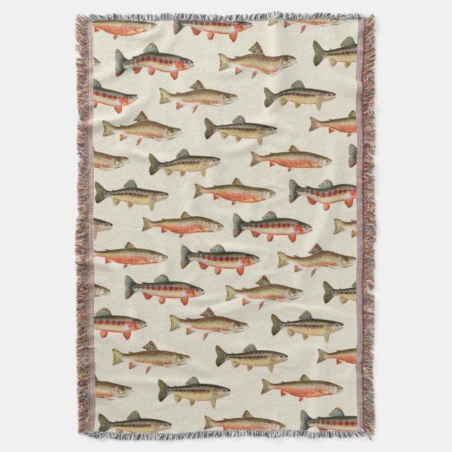 Manta Trout Galore Crema (Frente vertical)