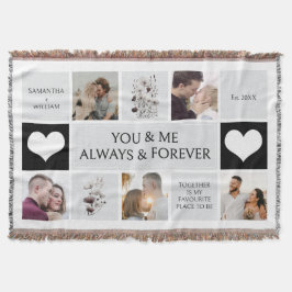 Manta Tu y yo siempre y para siempre Collage de fotos