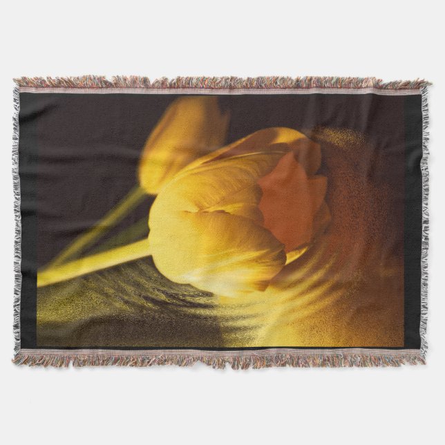 Manta Tulipán amarillo romántico (Anverso)