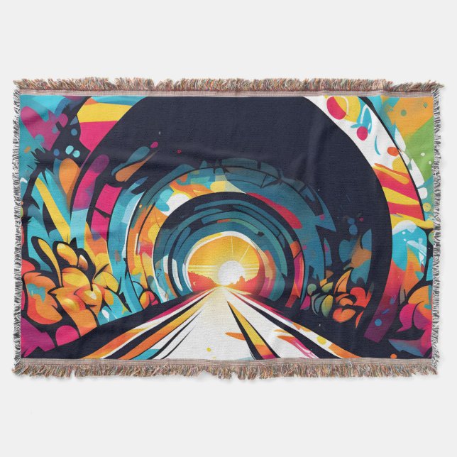 Manta Túnel con graffiti (Anverso)
