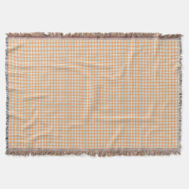 Manta Two images of a woven blanket featuring a beige 
