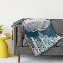 Manta Ufo Throw Blanket