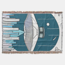 Manta Ufo Throw Blanket