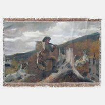 Un cazador y perros ganan Winslow Homer 1891