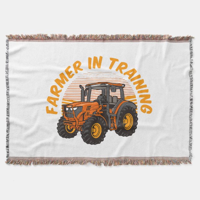 Manta Un Futuro Granjero Gracioso En El Entrenamiento De (Anverso)