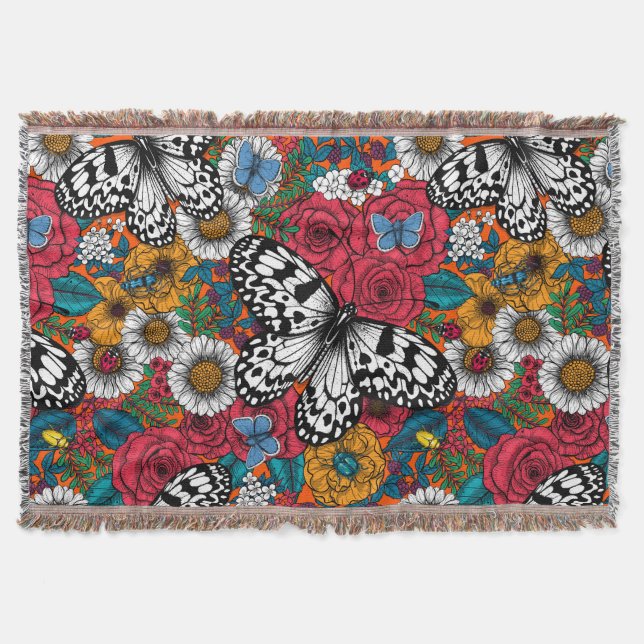 Manta Un jardín colorido (Anverso)