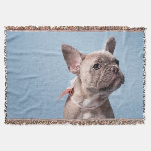 Manta Un lindo Bulldog francés (Anverso)