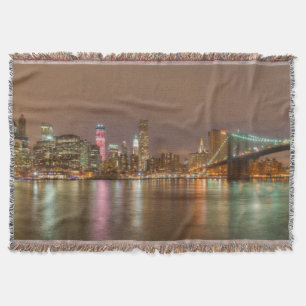 Manta Un panorama del horizonte de New York City