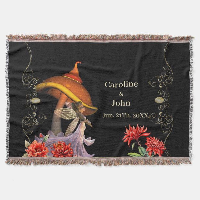 Manta Un pequeño hada con hongo. (Anverso)