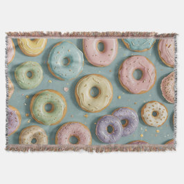 Manta Un sueño caprichoso de donas pastel