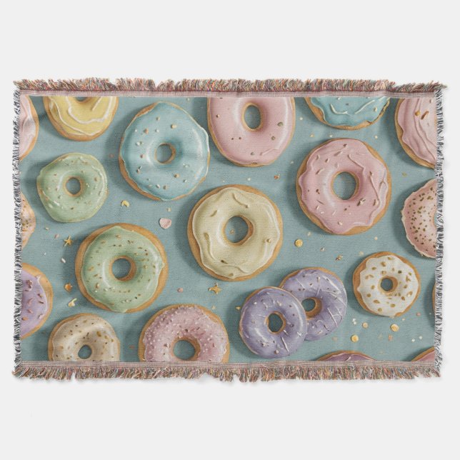 Manta Un sueño caprichoso de donas pastel (Anverso)