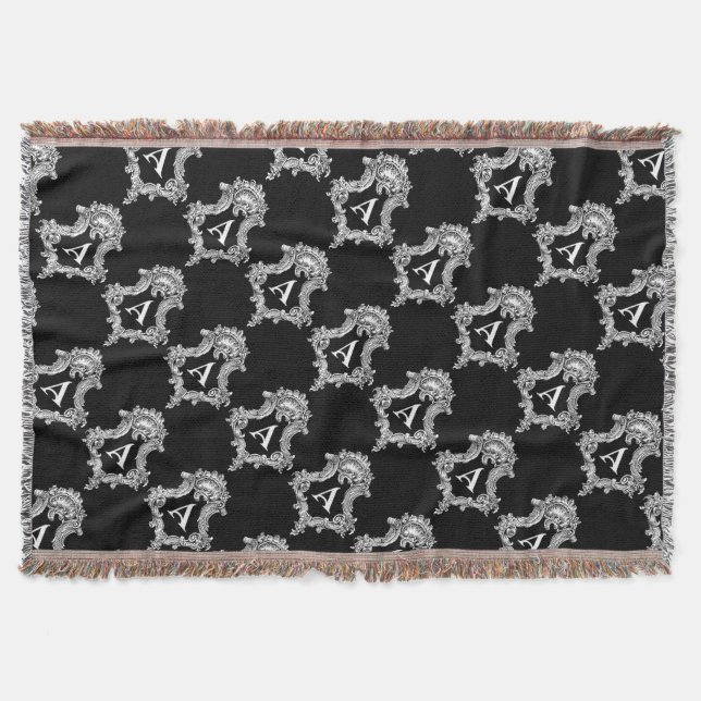 Manta Una cubierta inicial de monograma (Anverso)