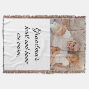 Manta Una foto moderna elegante Minimalista guión negro