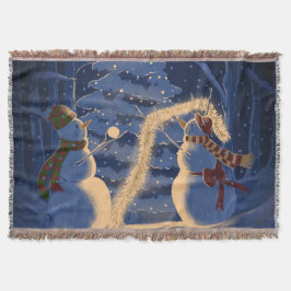 Manta Una Navidad de muñeco de nieve