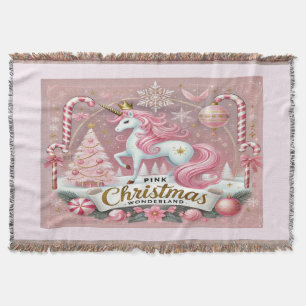Manta Unicornio de la Tierra de las Maravillas de Navida