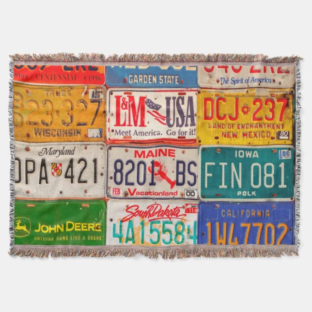 Manta United States License Plates Art America (Anverso)