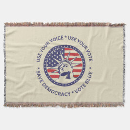 Manta Usa tu distintivo de libertad patriótica