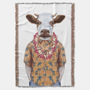Manta Vaca de la camisa hawaiana