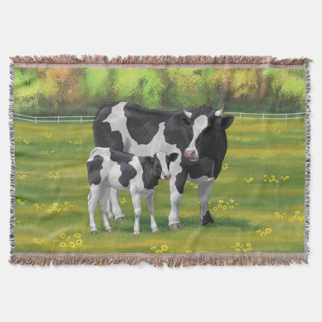 Manta Vaca Holstein y ternera en salsa de verano (Anverso)