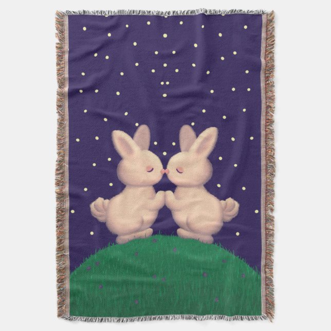 Manta Valentine Bunnies (Frente vertical)