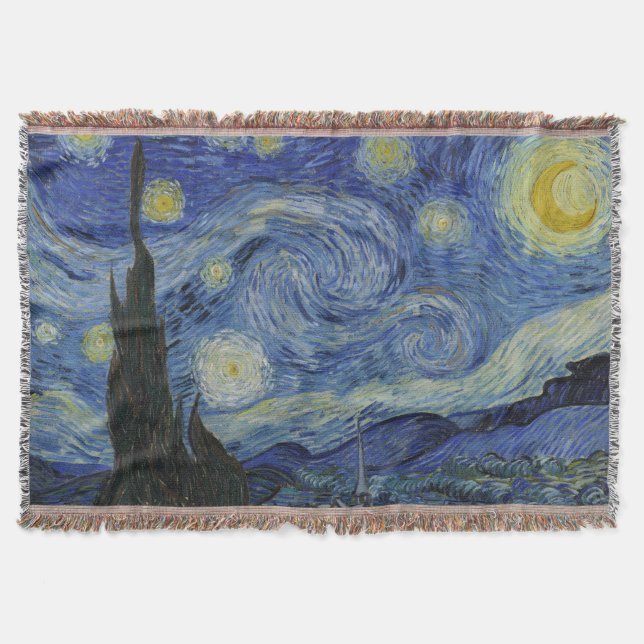 Manta Van Gogh, Starry Nigh, pintura clásica (Anverso)
