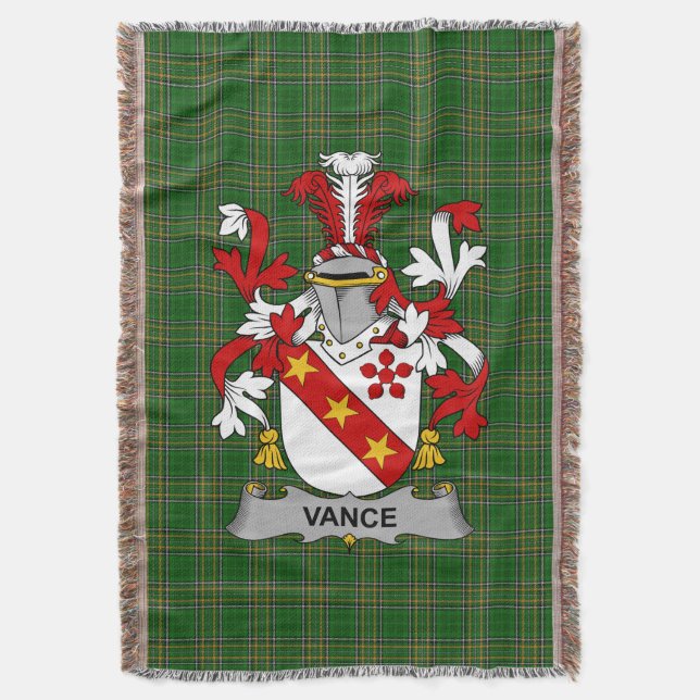Manta Vance irlandés Escudo de armas Crest Irlanda (Frente vertical)