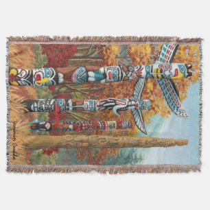 Manta Vancouver Blanket Vancouver Toem Pole Souvenirs