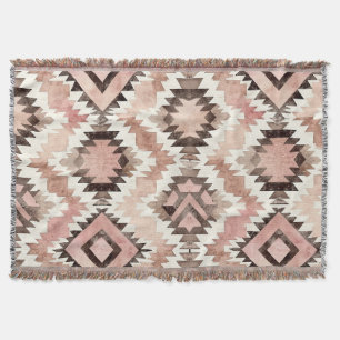 Manta Vaquera marrón rosa de la tribu suroeste