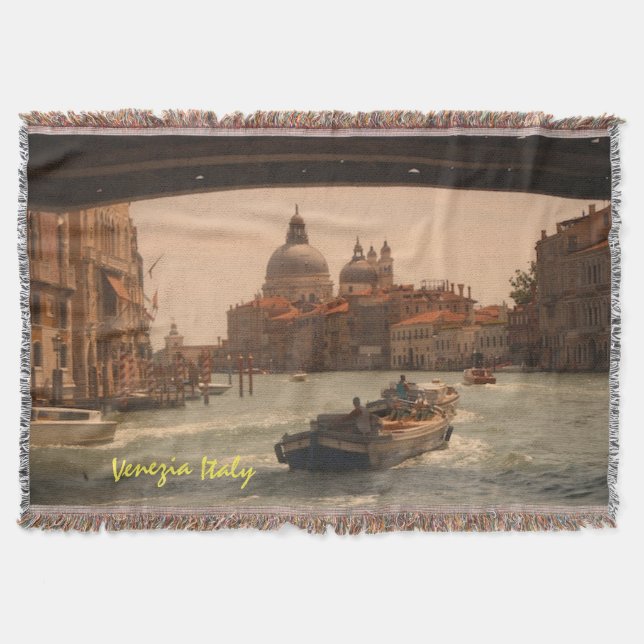 Manta Venecia Italia Gran Canal Vintage (Anverso)