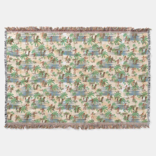 Manta Verano de la playa de Aloha Hawaii (Anverso)