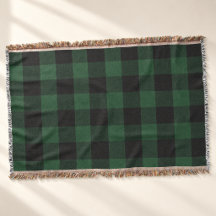 Verde Plaid Negro Búfalo Granja Navidad
