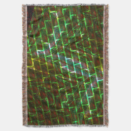 Manta Verde y manchado, arañazos y efecto de pared