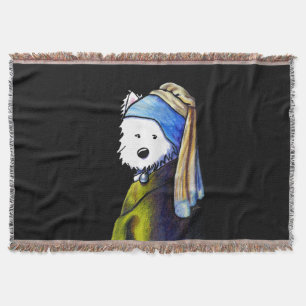 Manta Vermeer Westie Chica Throw Blanket