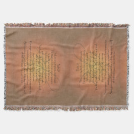 Manta Verso cristiano de la biblia del salmo 23 KJV