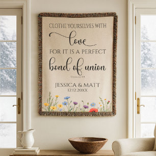 Manta Vestíos de Amor Perfecto Vínculo Floral