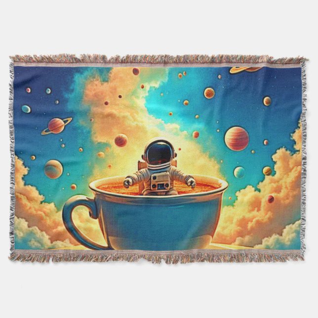 Manta Viaje Cósmico del Café del Astronauta (Anverso)