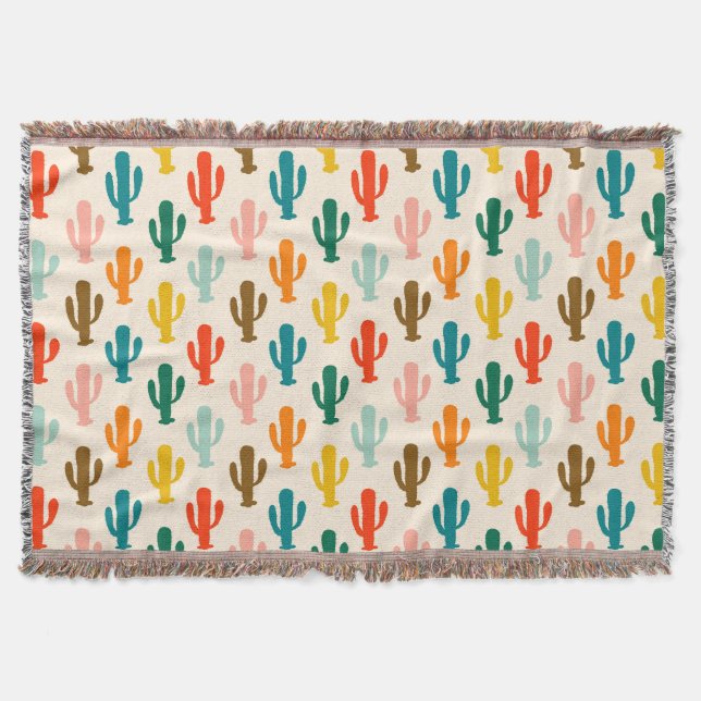 Manta Vibrant Desert Botanical Throw Blanket  (Anverso)