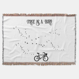 Manta Vida en bicicleta, libre como personalizable de pá