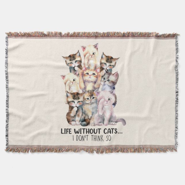 Manta ¿Vida sin gatos? No lo creo (Anverso)