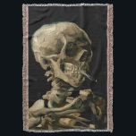 Manta Vincent van Gogh - Calavera con cigarrillo en llam<br><div class="desc">Cabeza de un Skeleton con un cigarrillo en llamas / Calavera con cigarrillo en llamas / Crane de squelette fumant une cigarrillo - Vincent van Gogh,  1885</div>